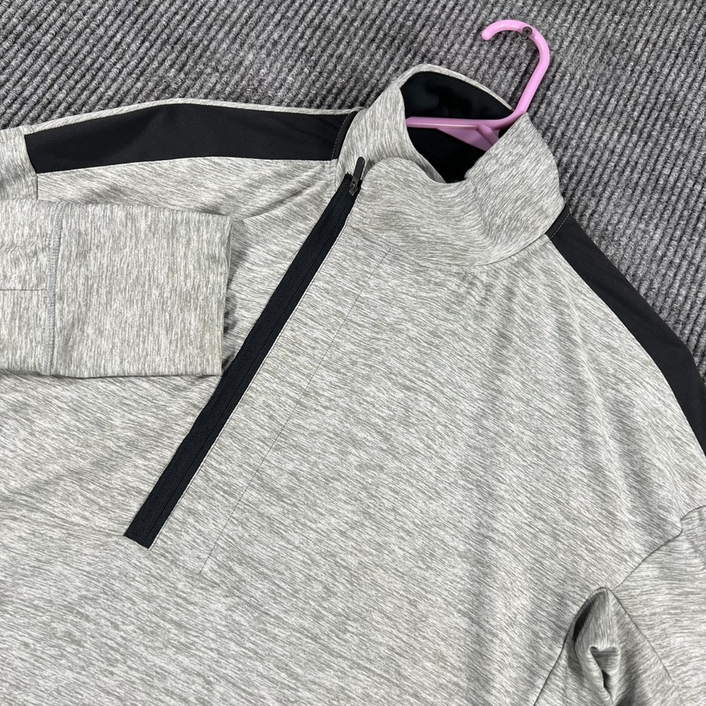 Under Armour Pullover Shirt Womens Small Gray Long Sleeve 1/4 Zip Loose Fit